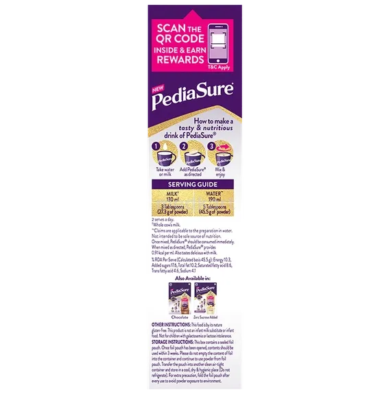 pediasure vanilla refil powder 200 gm